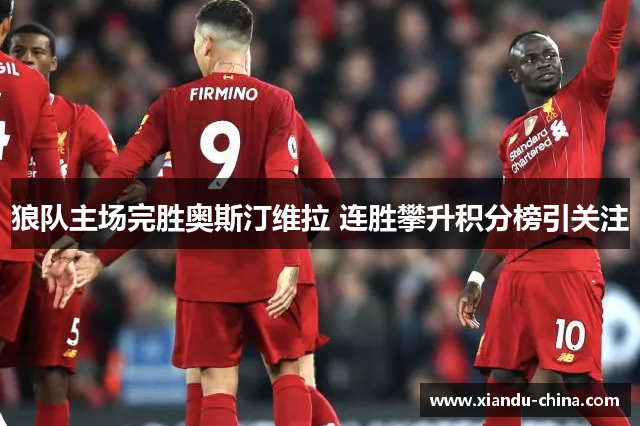 狼队主场完胜奥斯汀维拉 连胜攀升积分榜引关注