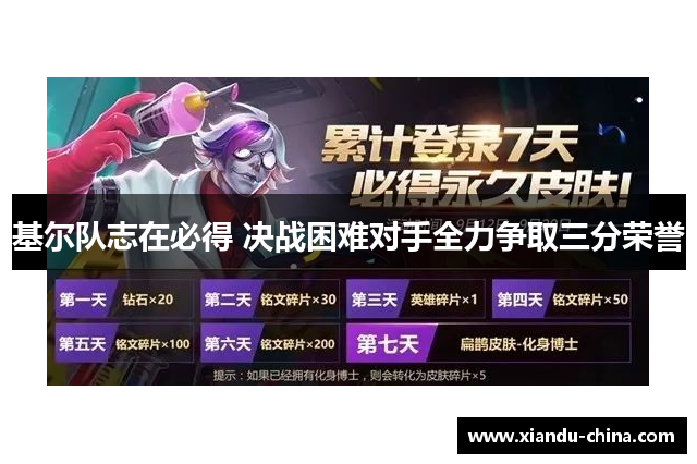 基尔队志在必得 决战困难对手全力争取三分荣誉