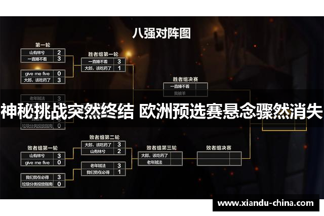 神秘挑战突然终结 欧洲预选赛悬念骤然消失 神秘挑战突然终结 欧洲预选赛悬念骤然消失